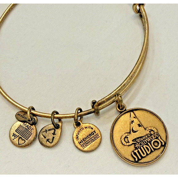Alex and Ani Jewelry - Disney Alex And Ani Hollywood Studios Sorcerer Hat Gold Bangle Charm Bracelet